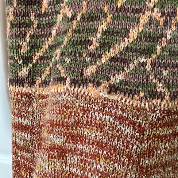 Vintage Mother Nature Joseph Ribkoff Mod Bodycon Knit Dress Womens 70s Boho - Picture 7 of 13